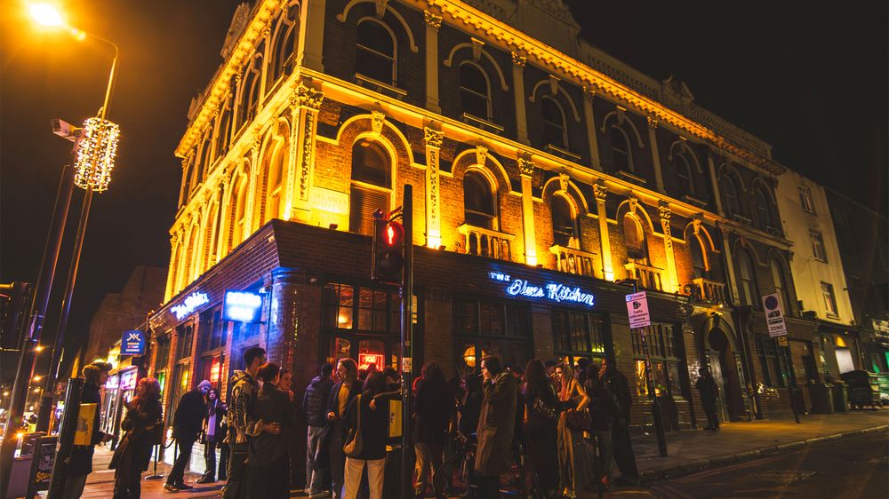 Camden High Street at night