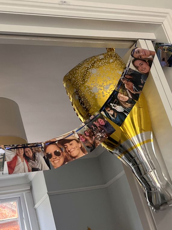 A celebration balloon